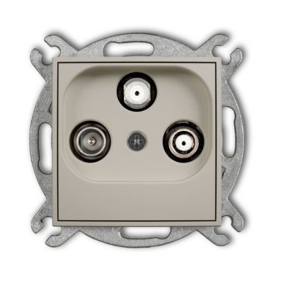 KARLIK MINI Gniazdo antenowe SAT-TV taupe 60MGSN (60MGSN)